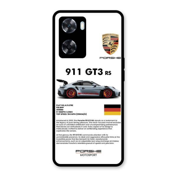 Supercar Features Glass Back Case for Oppo A77