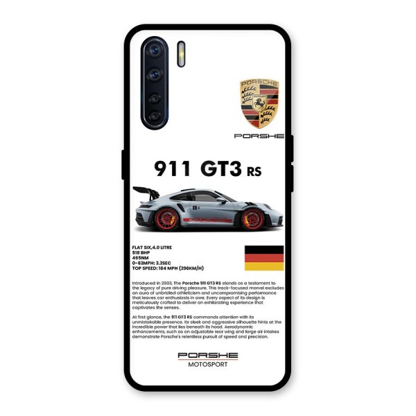 Supercar Features Glass Back Case for Oppo F15