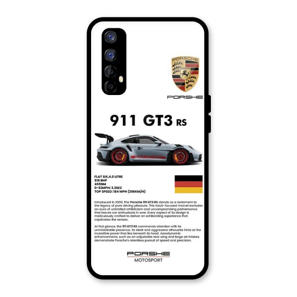 Supercar Features Glass Back Case for Realme Narzo 20 Pro