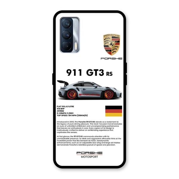 Supercar Features Glass Back Case for Realme X7