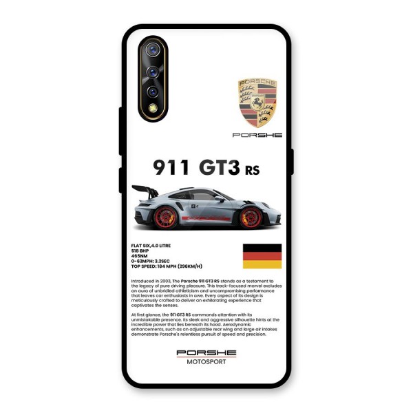 Supercar Features Glass Back Case for Vivo S1