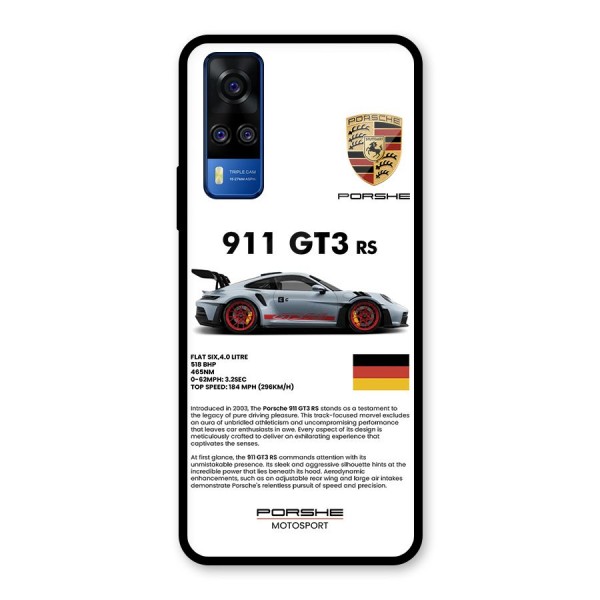 Supercar Features Glass Back Case for Vivo Y51