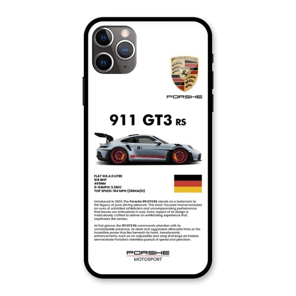 Supercar Features Glass Back Case for iPhone 11 Pro Max