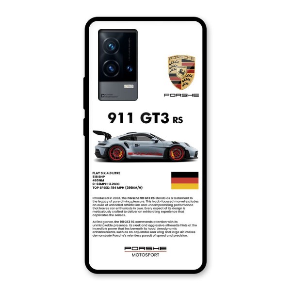 Supercar Features Glass Back Case for iQOO 9 5G