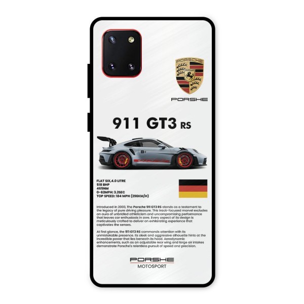 Supercar Features Metal Back Case for Galaxy Note 10 Lite