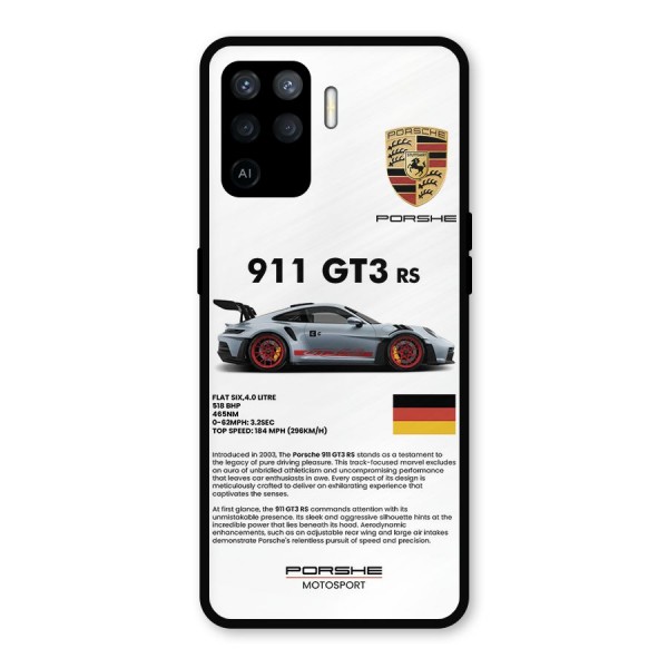 Supercar Features Metal Back Case for Oppo F19 Pro