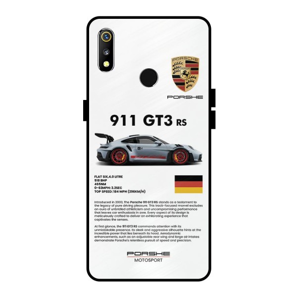 Supercar Features Metal Back Case for Realme 3