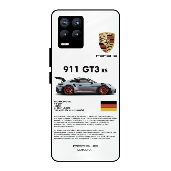 Supercar Features Metal Back Case for Realme 8 Pro