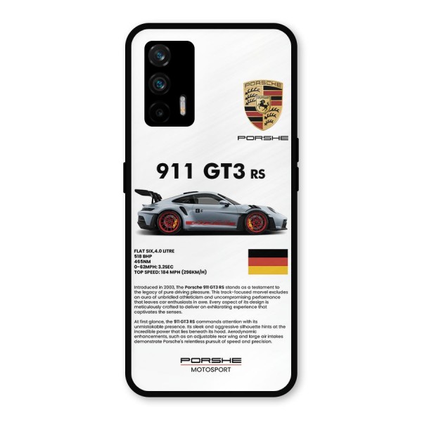 Supercar Features Metal Back Case for Realme GT 5G