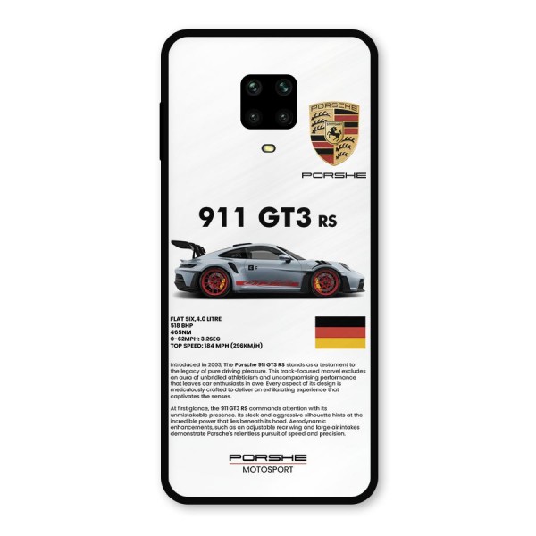 Supercar Features Metal Back Case for Redmi Note 9 Pro Max