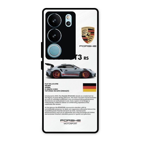 Supercar Features Metal Back Case for Vivo V29