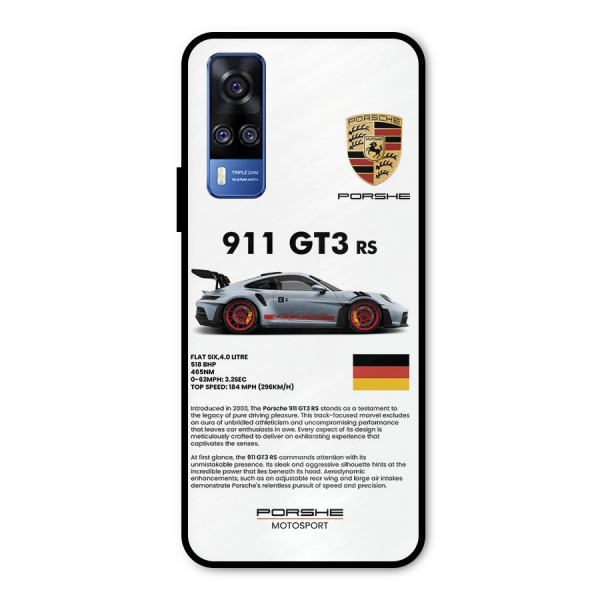 Supercar Features Metal Back Case for Vivo Y51A