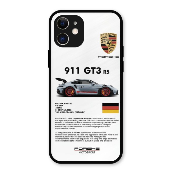 Supercar Features Metal Back Case for iPhone 12