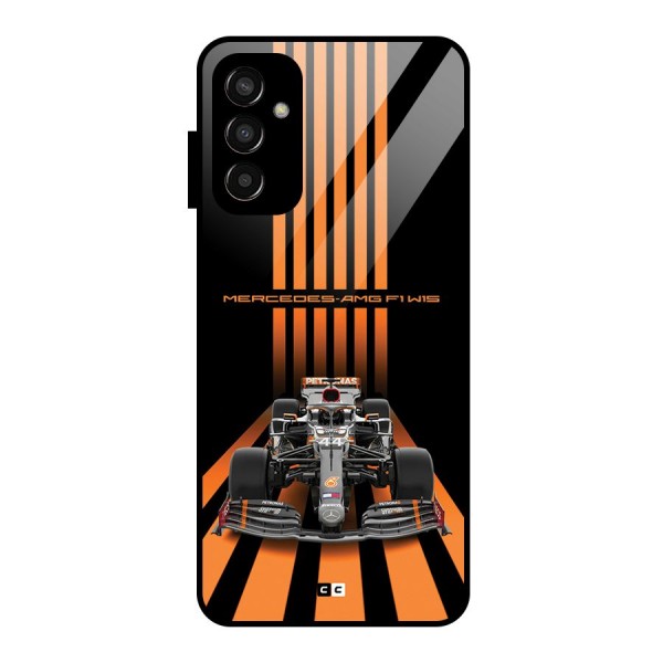 Supercar On Track Glass Back Case for Galaxy F13
