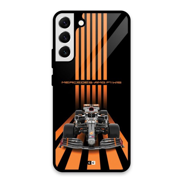 Supercar On Track Glass Back Case for Galaxy S22 Plus 5G
