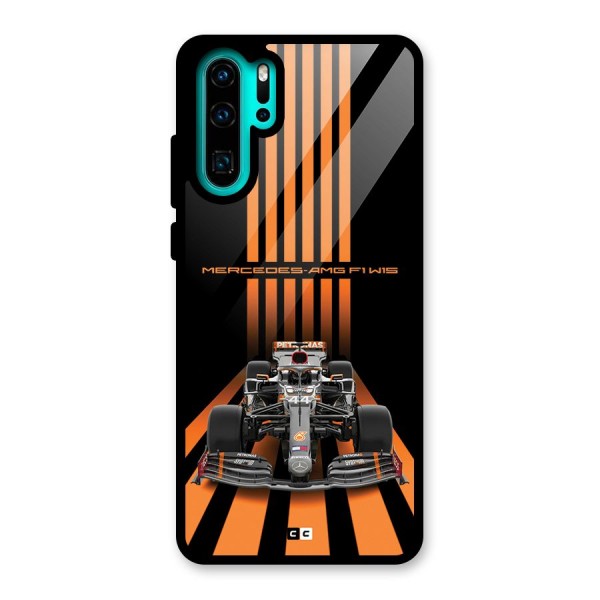 Supercar On Track Glass Back Case for Huawei P30 Pro