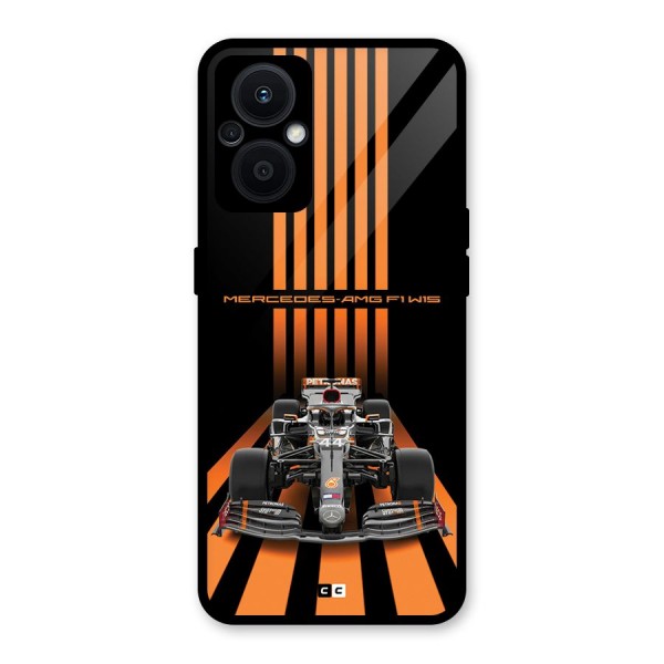 Supercar On Track Glass Back Case for Oppo F21s Pro 5G