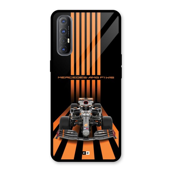 Supercar On Track Glass Back Case for Oppo Reno3 Pro