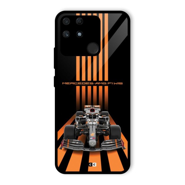 Supercar On Track Glass Back Case for Realme Narzo 50A