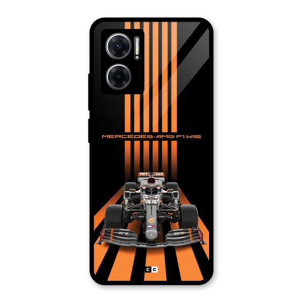 Supercar On Track Glass Back Case for Redmi 11 Prime 5G