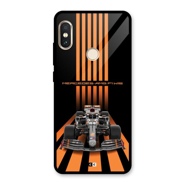 Supercar On Track Glass Back Case for Redmi Note 5 Pro