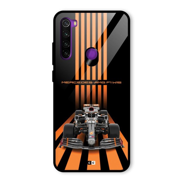 Supercar On Track Glass Back Case for Redmi Note 8
