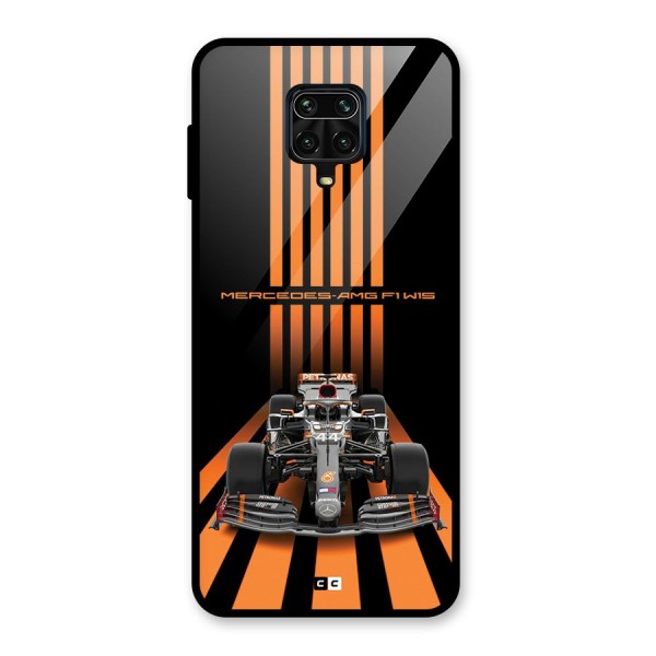 Supercar On Track Glass Back Case for Redmi Note 9 Pro Max