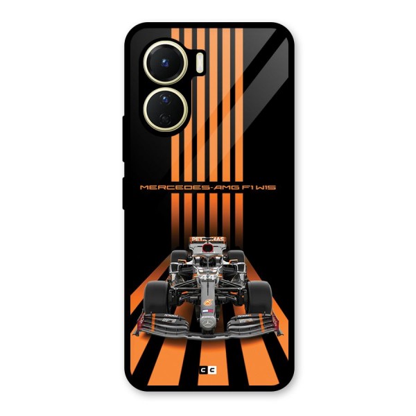 Supercar On Track Glass Back Case for Vivo Y16
