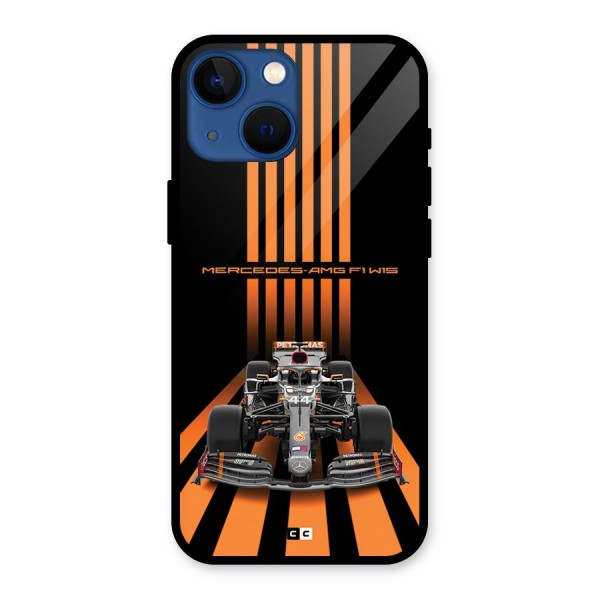 Supercar On Track Glass Back Case for iPhone 13 Mini