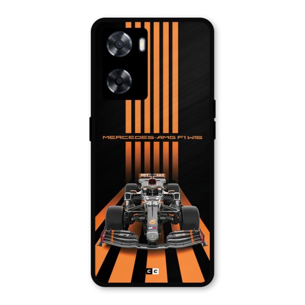 Supercar On Track Metal Back Case for Oppo A57 2022
