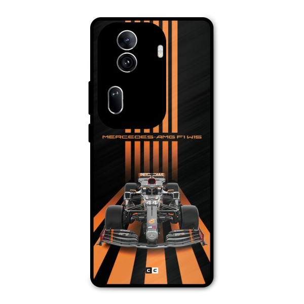 Supercar On Track Metal Back Case for Oppo Reno11 Pro 5G