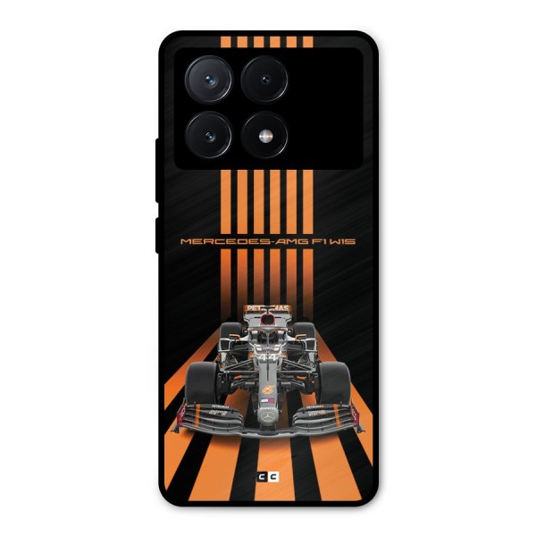 Supercar On Track Metal Back Case for Poco X6 Pro