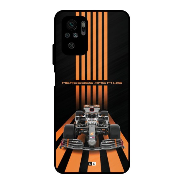 Supercar On Track Metal Back Case for Redmi Note 10