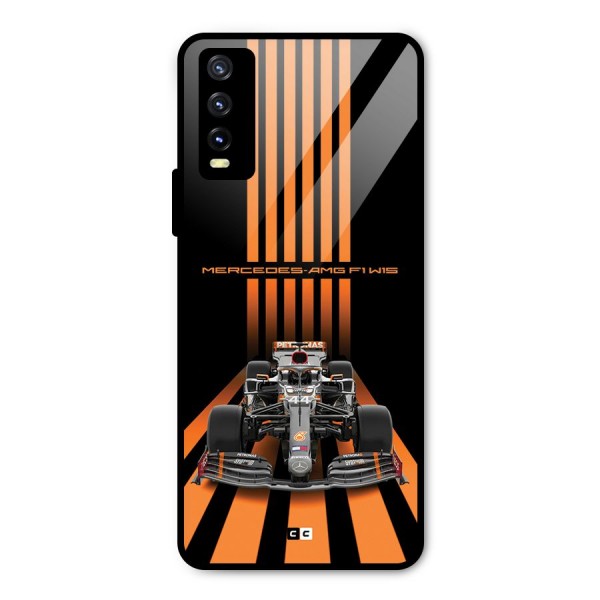 Supercar On Track Metal Back Case for Vivo Y20i