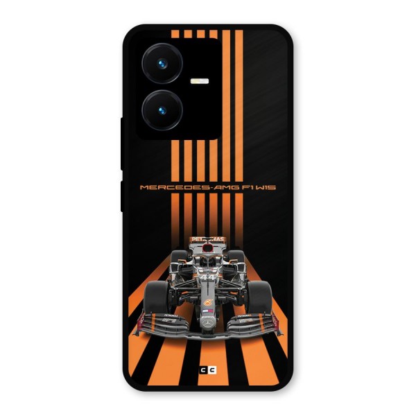 Supercar On Track Metal Back Case for Vivo Y22