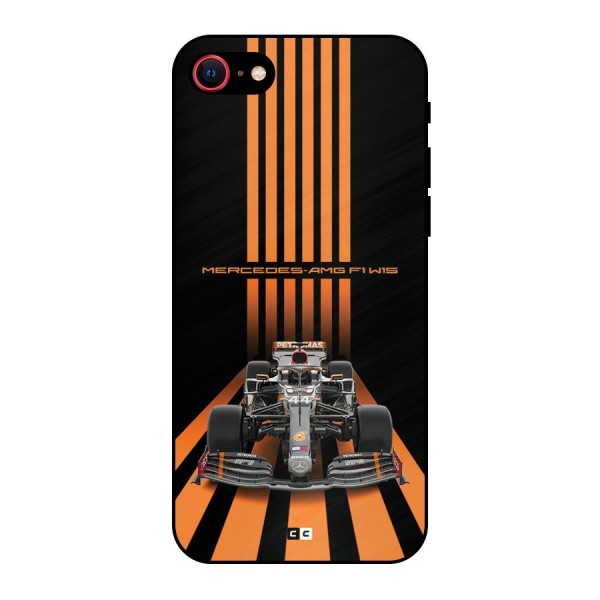 Supercar On Track Metal Back Case for iPhone SE 2022