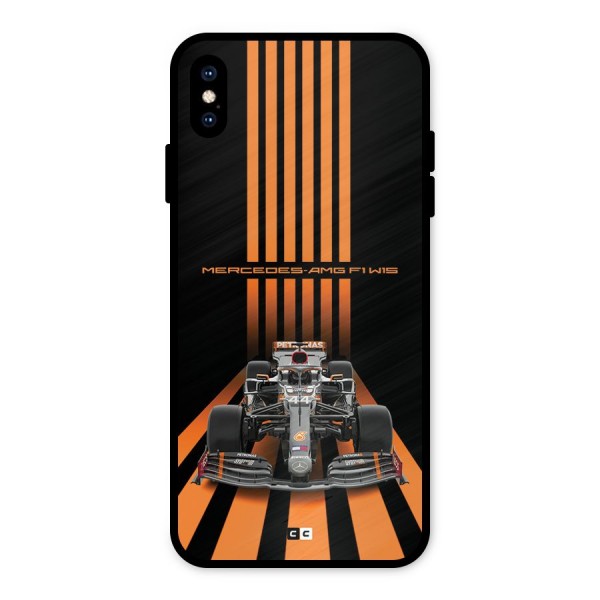 Supercar On Track Metal Back Case for iPhone XS Max
