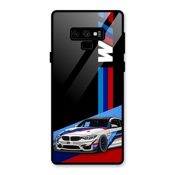 Supercar Stance Glass Back Case for Galaxy Note 9