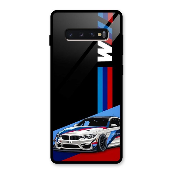 Supercar Stance Glass Back Case for Galaxy S10 Plus