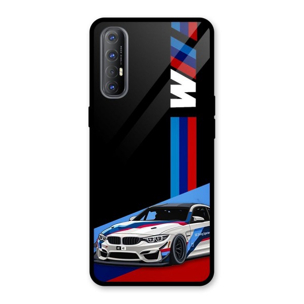 Supercar Stance Glass Back Case for Oppo Reno3 Pro