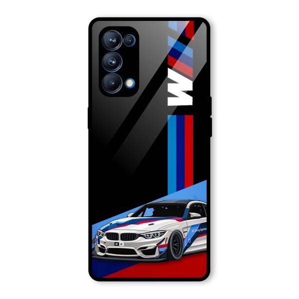 Supercar Stance Glass Back Case for Oppo Reno5 Pro 5G