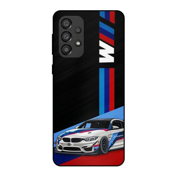 Supercar Stance Metal Back Case for Galaxy A33 5G