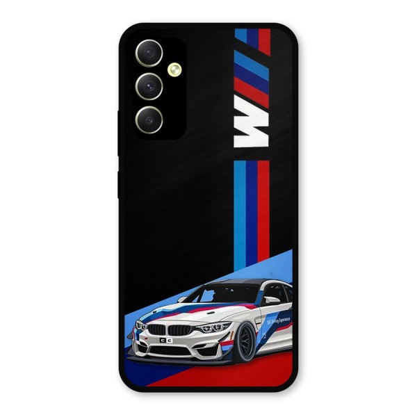Supercar Stance Metal Back Case for Galaxy A34