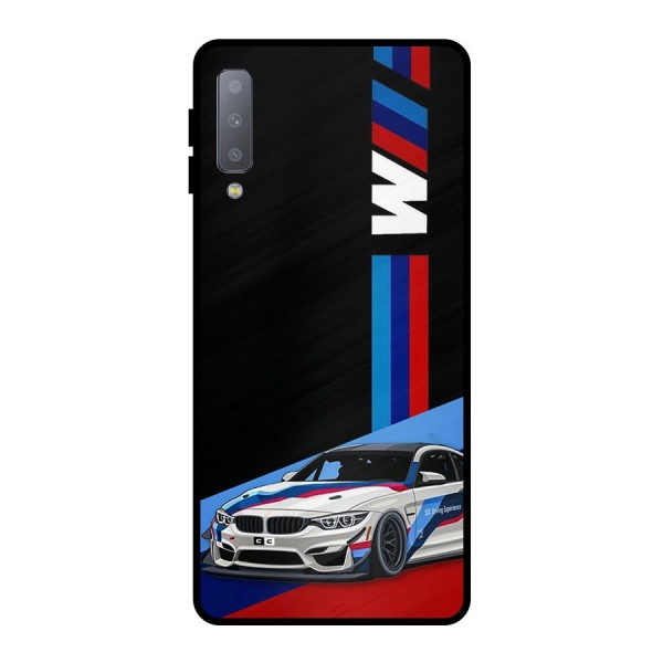 Supercar Stance Metal Back Case for Galaxy A7 (2018)