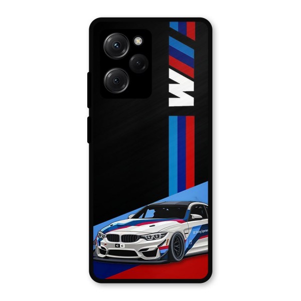 Supercar Stance Metal Back Case for Poco X5 Pro