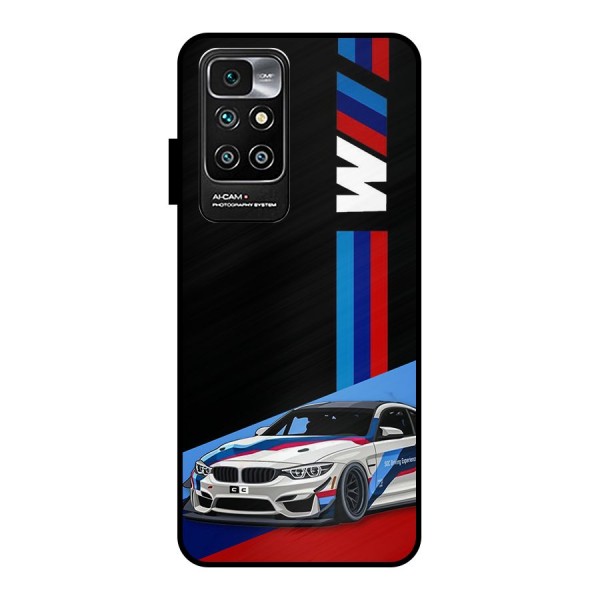 Supercar Stance Metal Back Case for Redmi 10 Prime