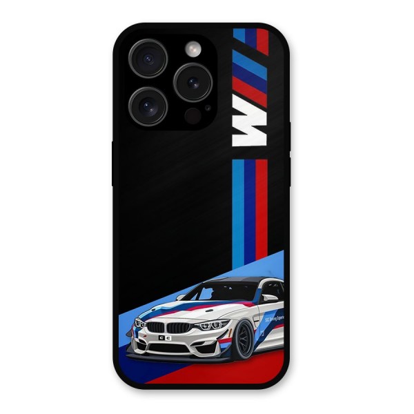 Supercar Stance Metal Back Case for iPhone 15 Pro