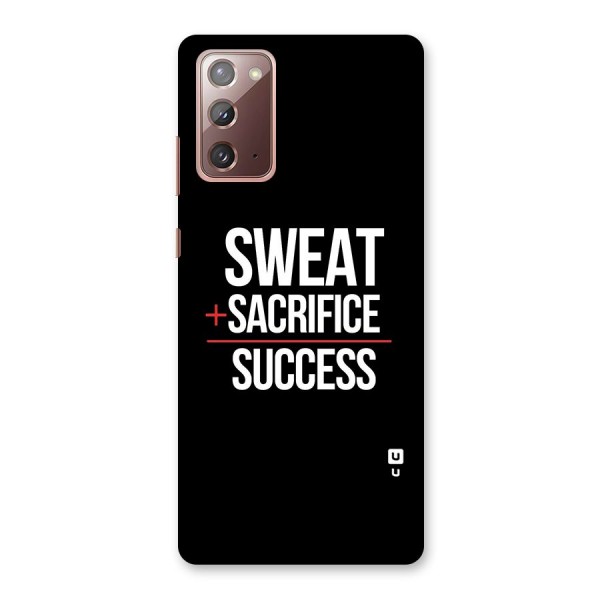 Sweat Sacrifice Success Back Case for Galaxy Note 20