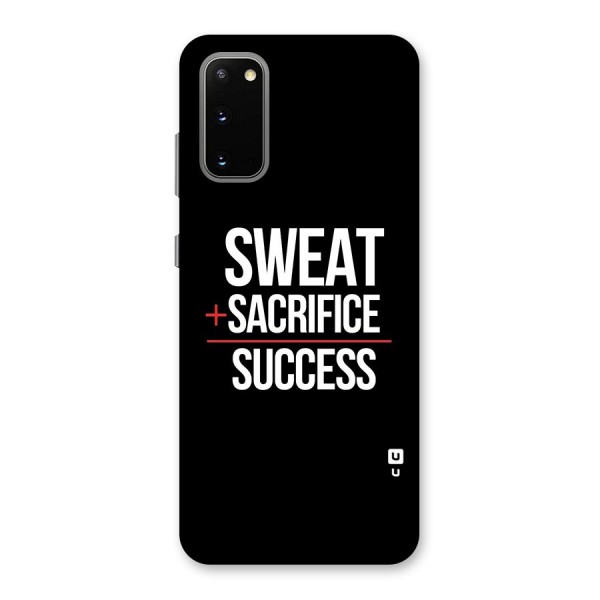 Sweat Sacrifice Success Back Case for Galaxy S20