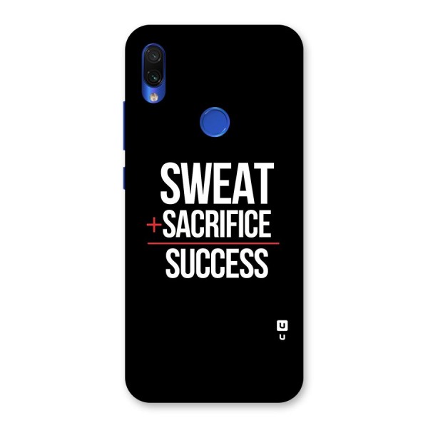 Sweat Sacrifice Success Back Case for Redmi Note 7S